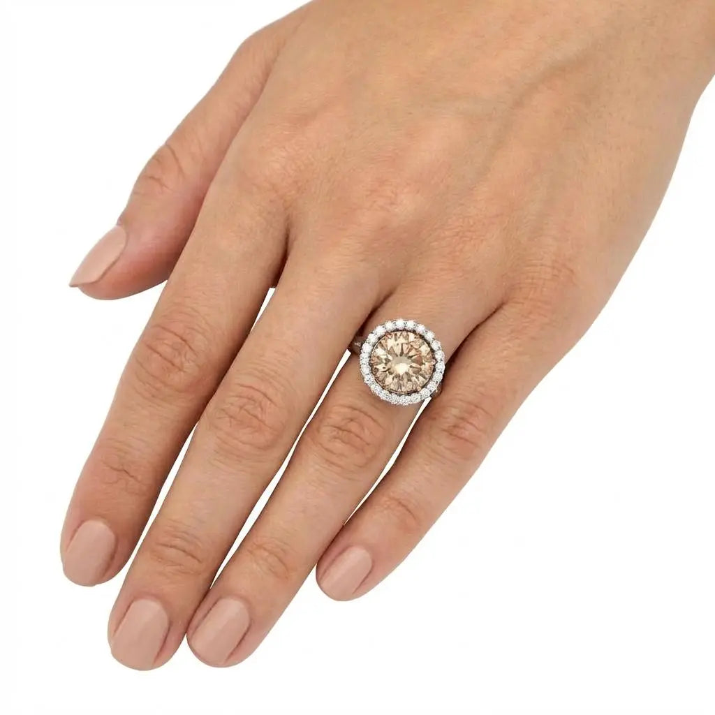 9.02ct Round Brilliant Cut Diamond