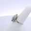 2.80CT ANTIQUE PEAR SHAPED DIAMOND & 1.40CTW EMERALD RING