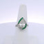 2.80CT ANTIQUE PEAR SHAPED DIAMOND & 1.40CTW EMERALD RING