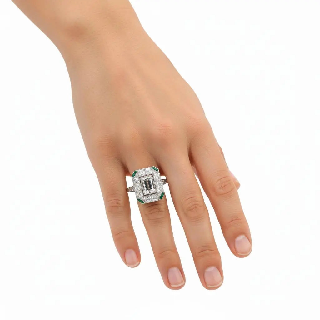 0.95ctw Baguette Cut Diamond