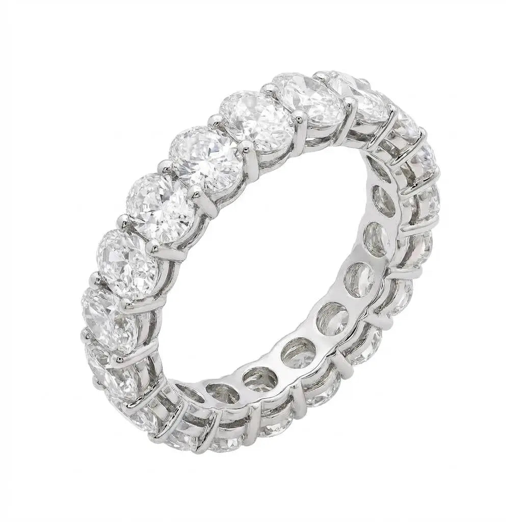 4.49ctw Oval Brilliant Cut Diamond Eternity Band