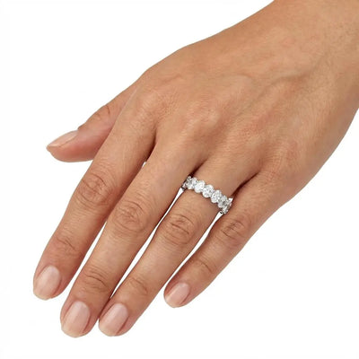 4.49ctw Oval Brilliant Cut Diamond Eternity Band