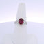 2.43CTW OVAL RUBY & 0.50CTW OVAL CUT DIAMONDS RING