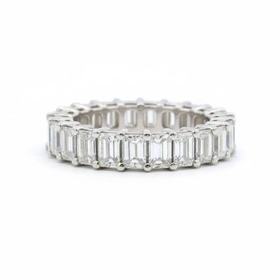 4.05ctw Emerald Cut Diamond Eternity Band