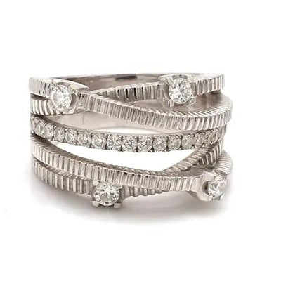 14k White Gold Diamond Ring