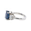 6.22ct Oval Sapphire & 0.84ct Oval Cut Diamond
