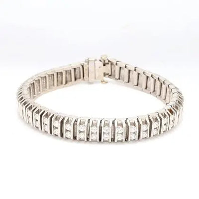 14k White Gold Diamond Tennis Bracelet