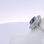 6.63CTW OVAL SAPPHIRE & 0.94CTW ROUND BRILLIANT CUT DIAMOND RING
