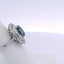 6.63CTW OVAL SAPPHIRE & 0.94CTW ROUND BRILLIANT CUT DIAMOND RING
