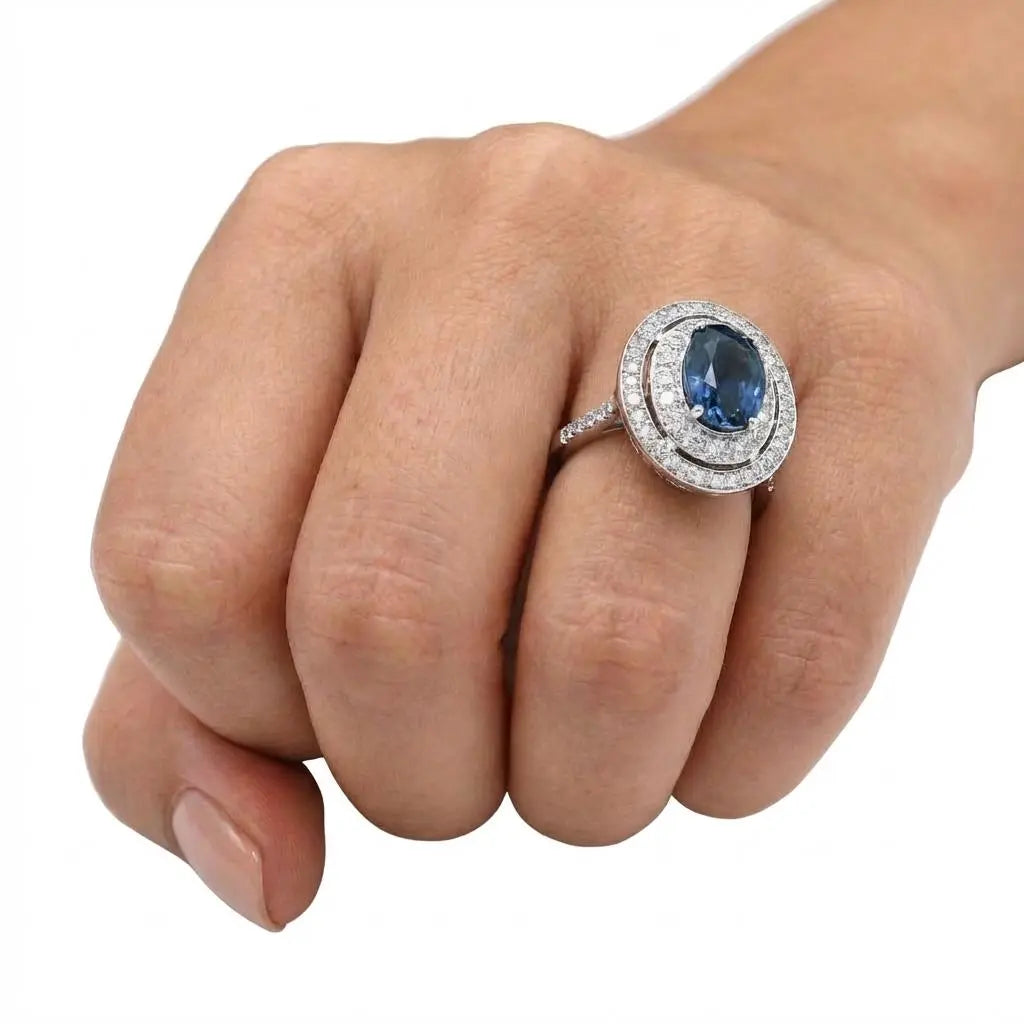 6.63ct Oval Sapphire