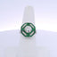 1.05CT OLD MINE CUT DIAMOND & 2.30CTW EMERALD RING