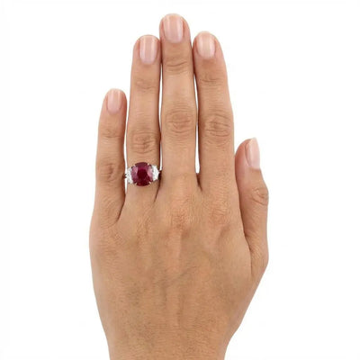 4.33ct Burma Cushion Cut Ruby
