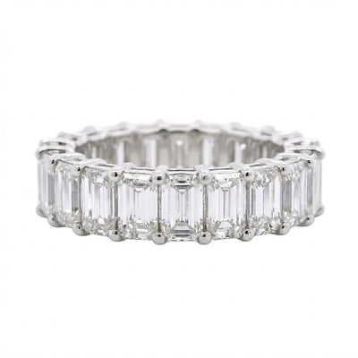 3.73ctw Emerald Cut Diamond Eternity Band