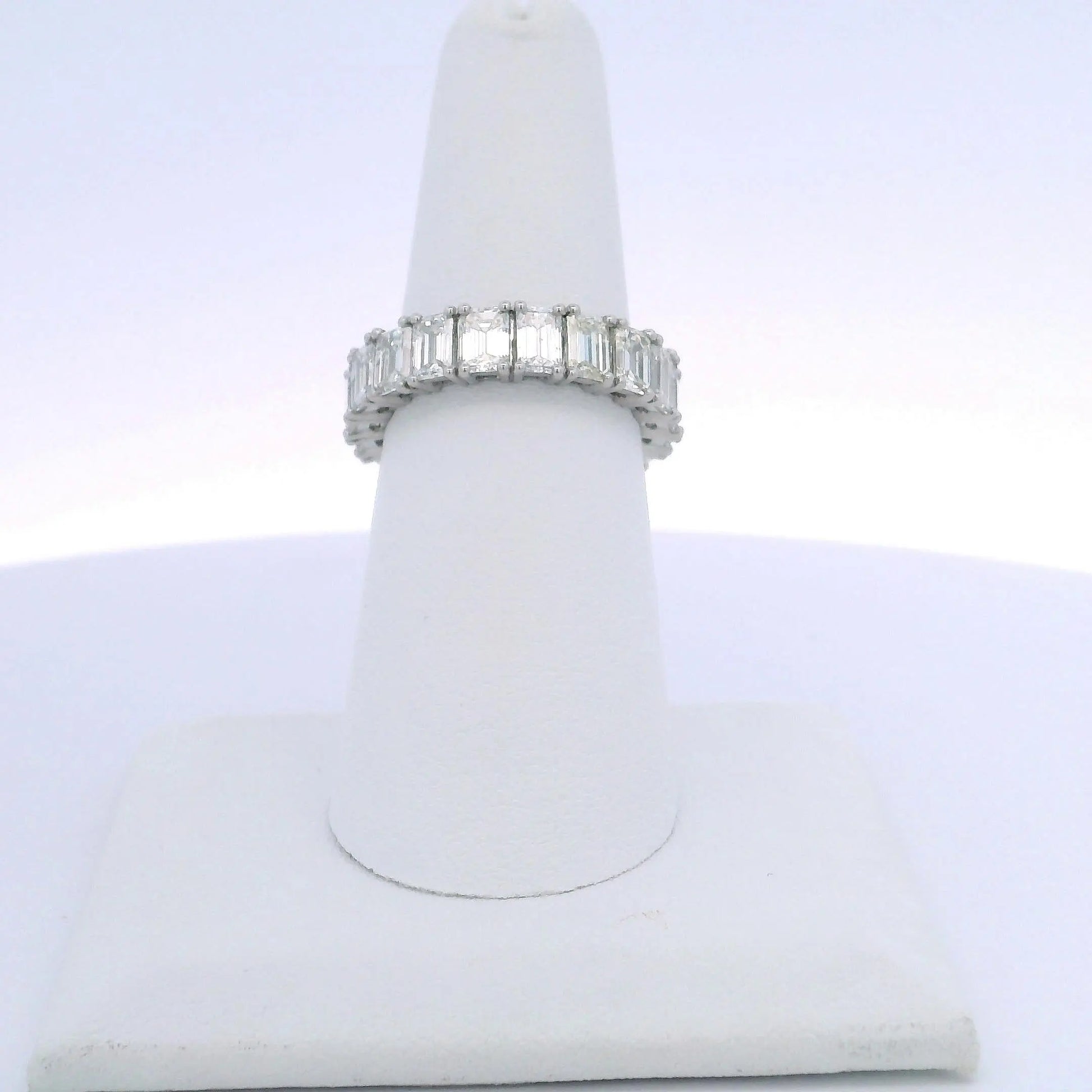 5.26CTW EMERALD CUT DIAMOND ETERNITY BAND