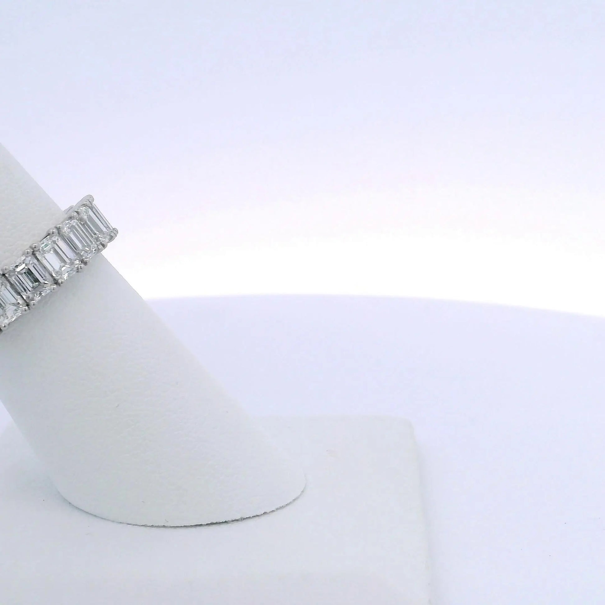 5.26CTW EMERALD CUT DIAMOND ETERNITY BAND