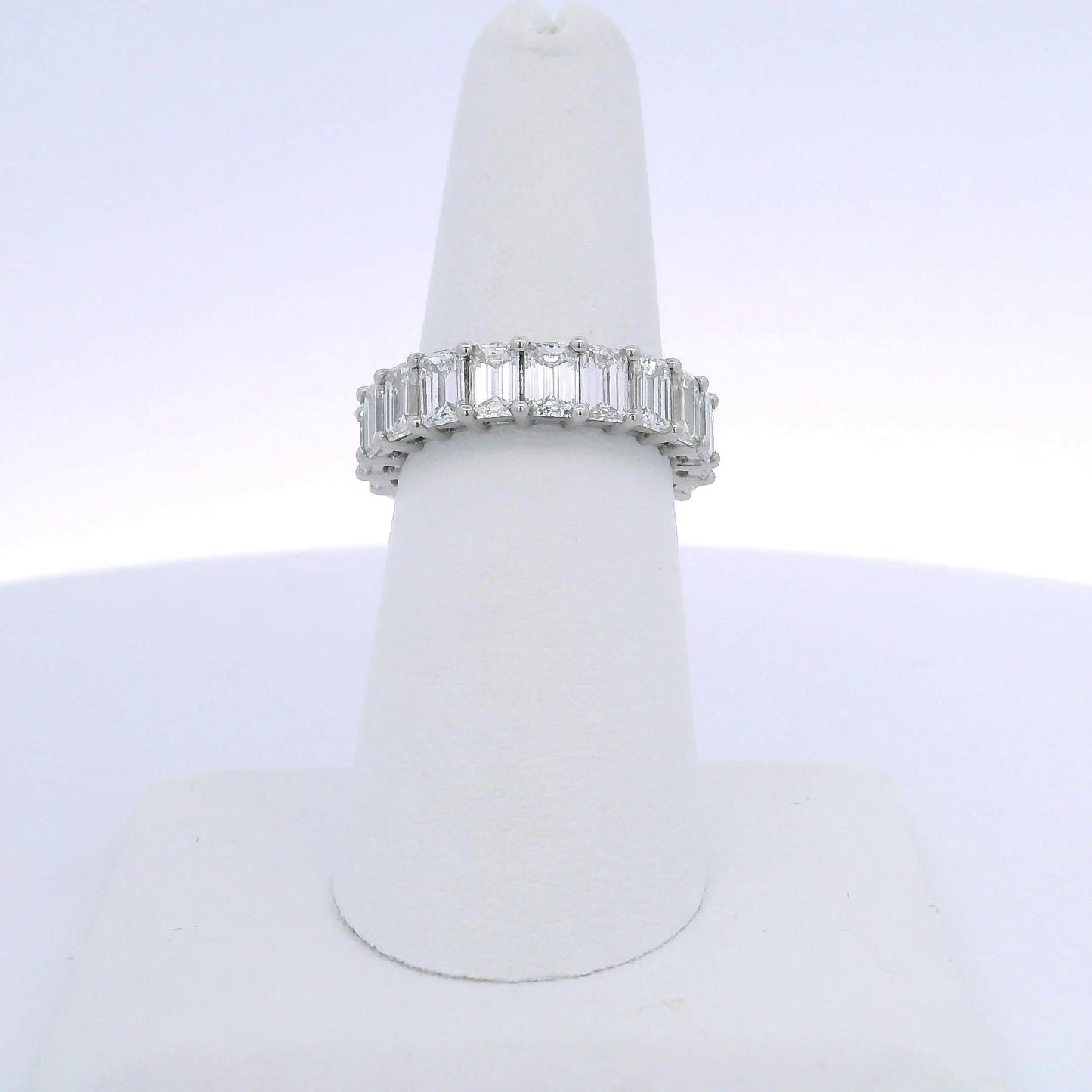 5.03CTW EMERALD CUT DIAMOND ETERNITY BAND