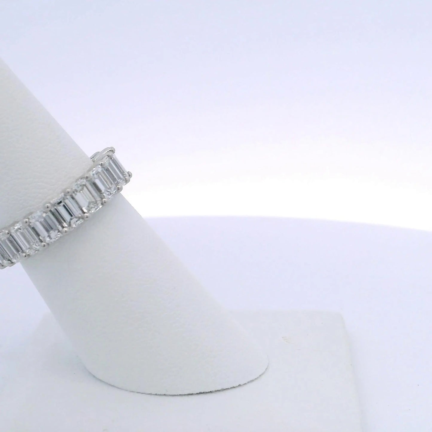 5.03CTW EMERALD CUT DIAMOND ETERNITY BAND