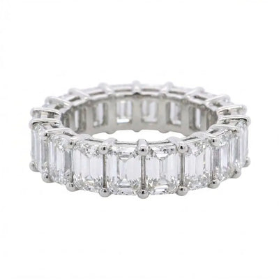 5.03ctw Emerald Cut Diamond Eternity Band