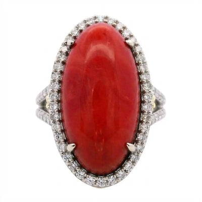 Stambolian 28Mm X 14Mm Coral