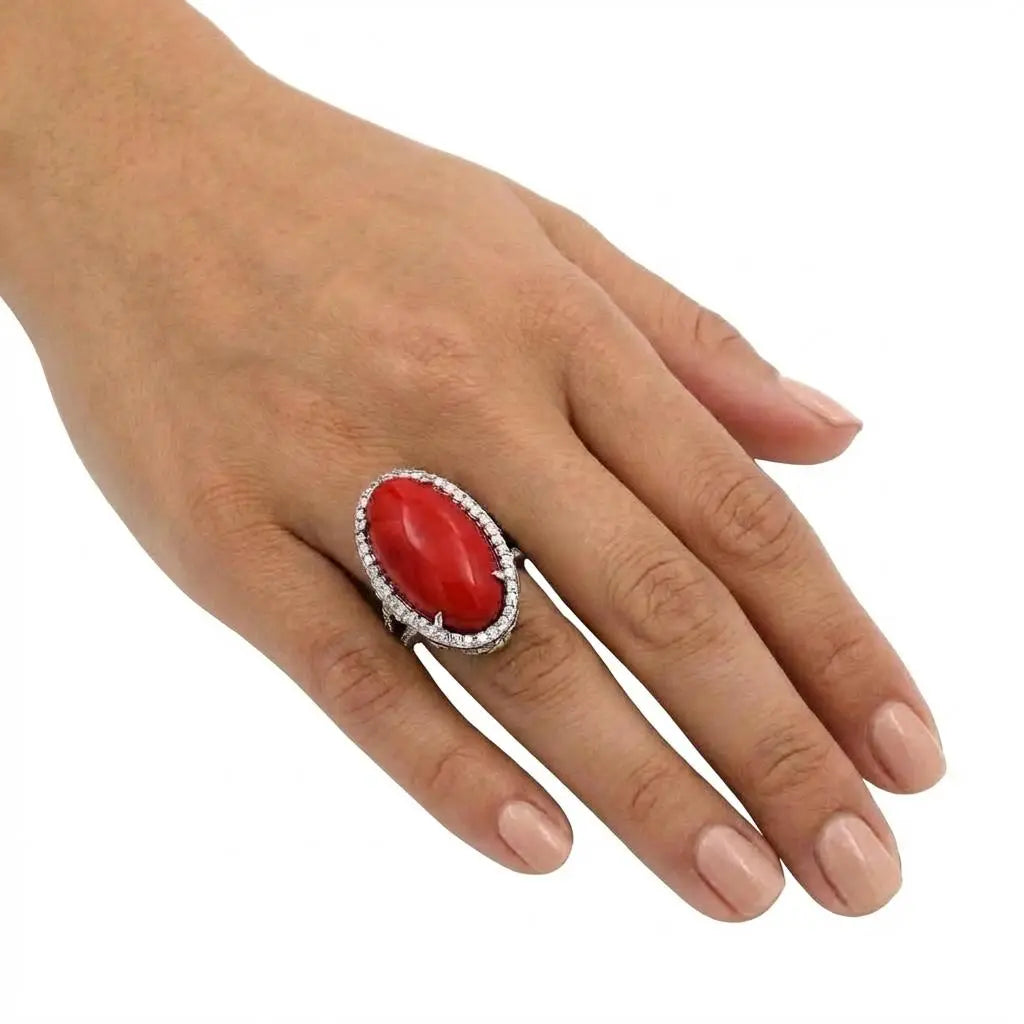 Stambolian 28Mm X 14Mm Coral