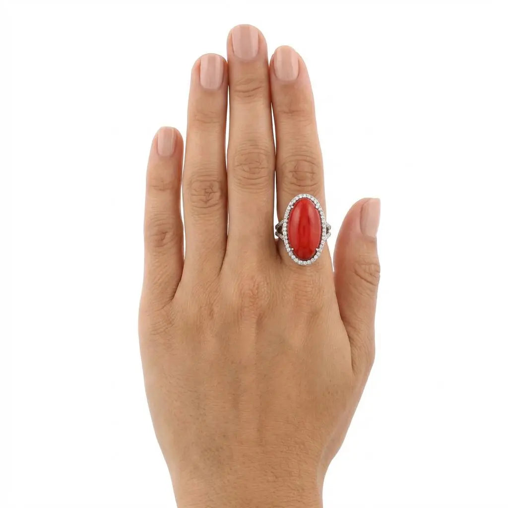 Stambolian 28Mm X 14Mm Coral