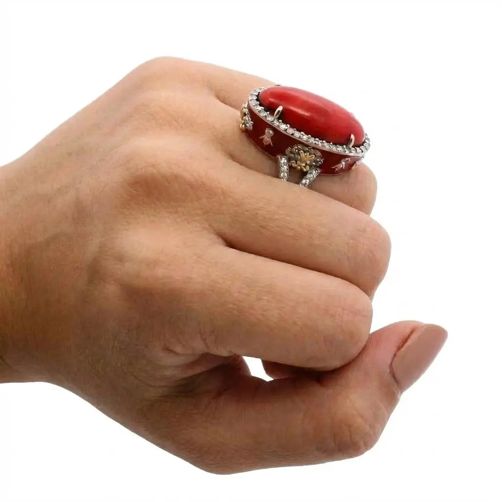 Stambolian 28Mm X 14Mm Coral