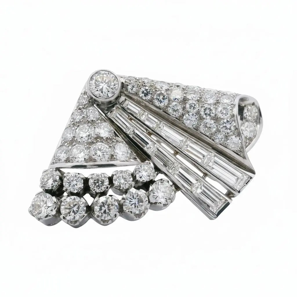 8.00ctw Baguette & Round Brilliant Cut Diamond