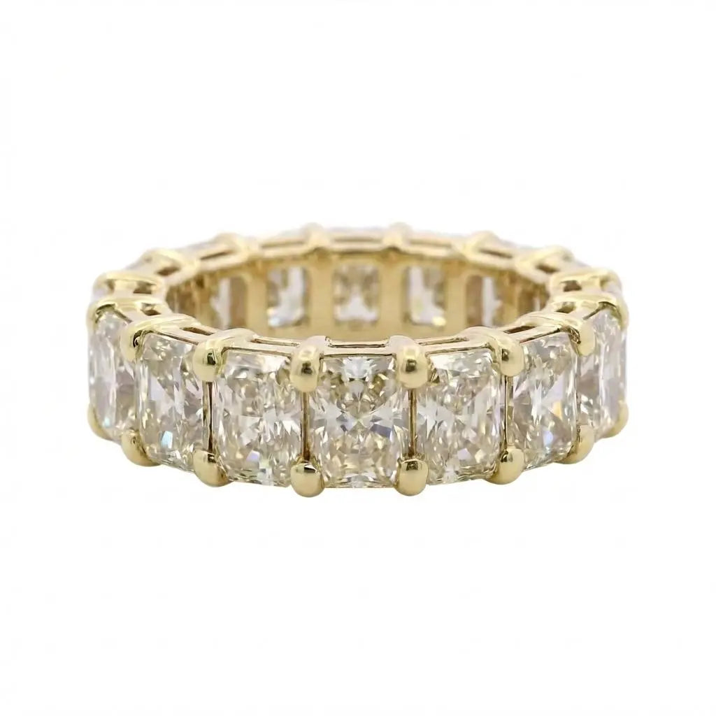 9.97ctw Radiant Cut Diamond Eternity Band