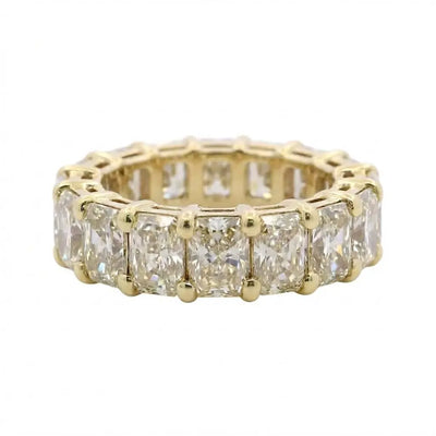 9.97ctw Radiant Cut Diamond Eternity Band
