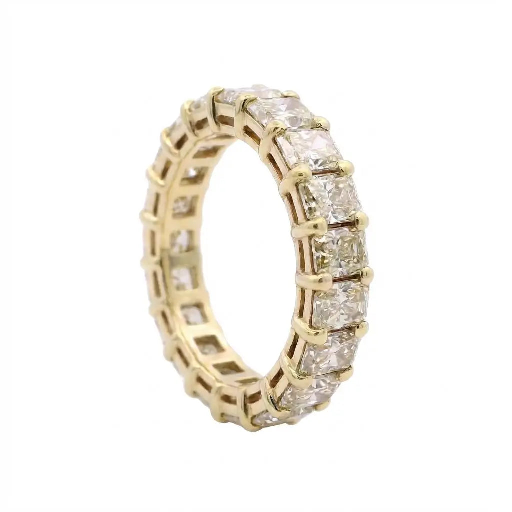 9.97ctw Radiant Cut Diamond Eternity Band