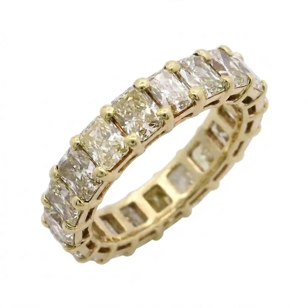 9.97ctw Radiant Cut Diamond Eternity Band
