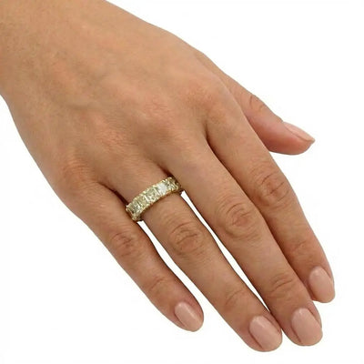 9.97ctw Radiant Cut Diamond Eternity Band