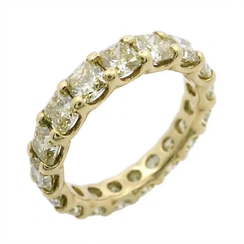 7.10ct Radiant Cut Yellow Diamond