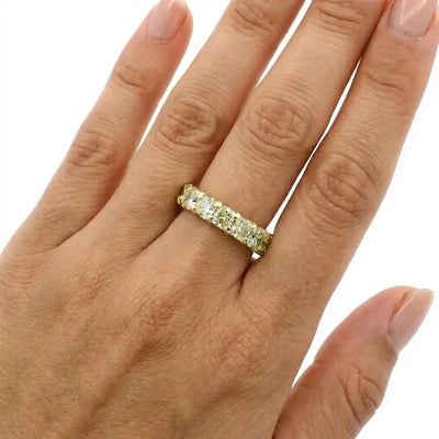 7.10ct Radiant Cut Yellow Diamond