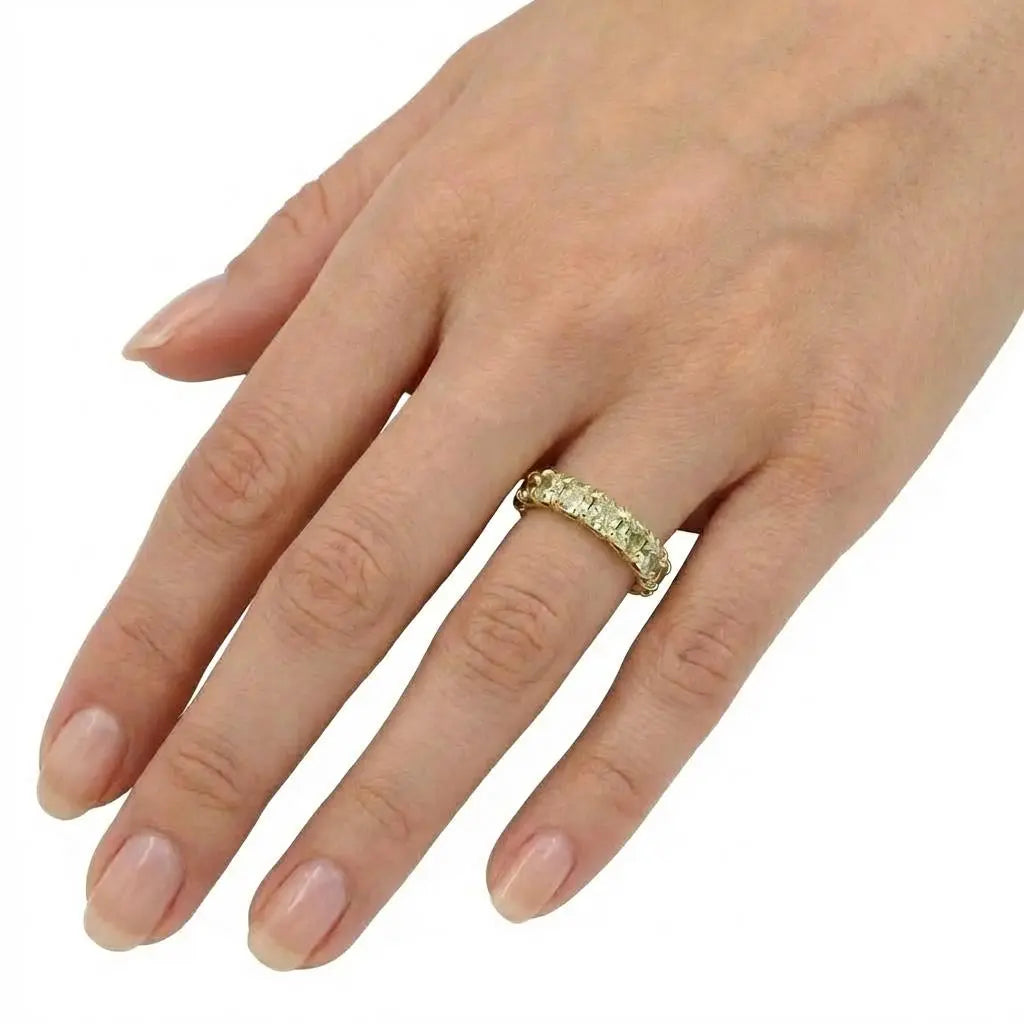 7.10ct Radiant Cut Yellow Diamond