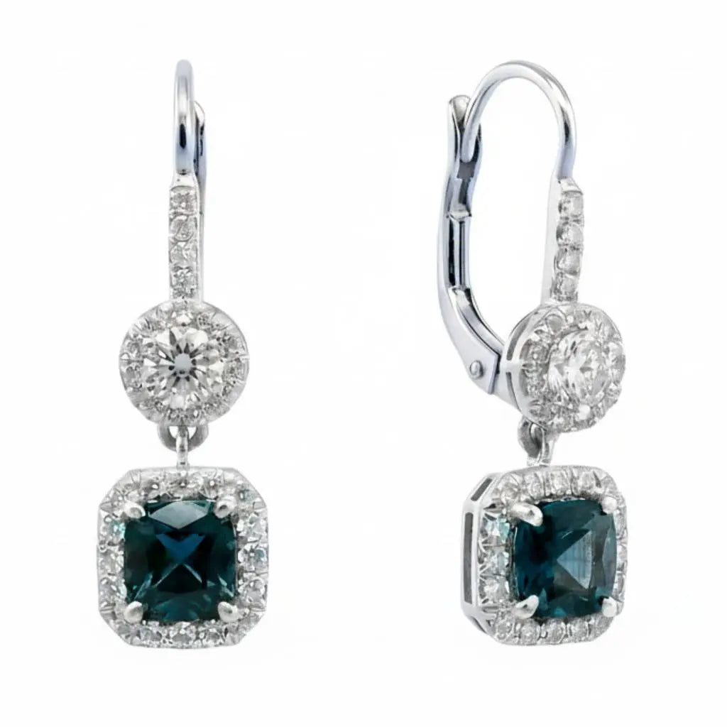 1.24ctw Cushion Cut Sapphires