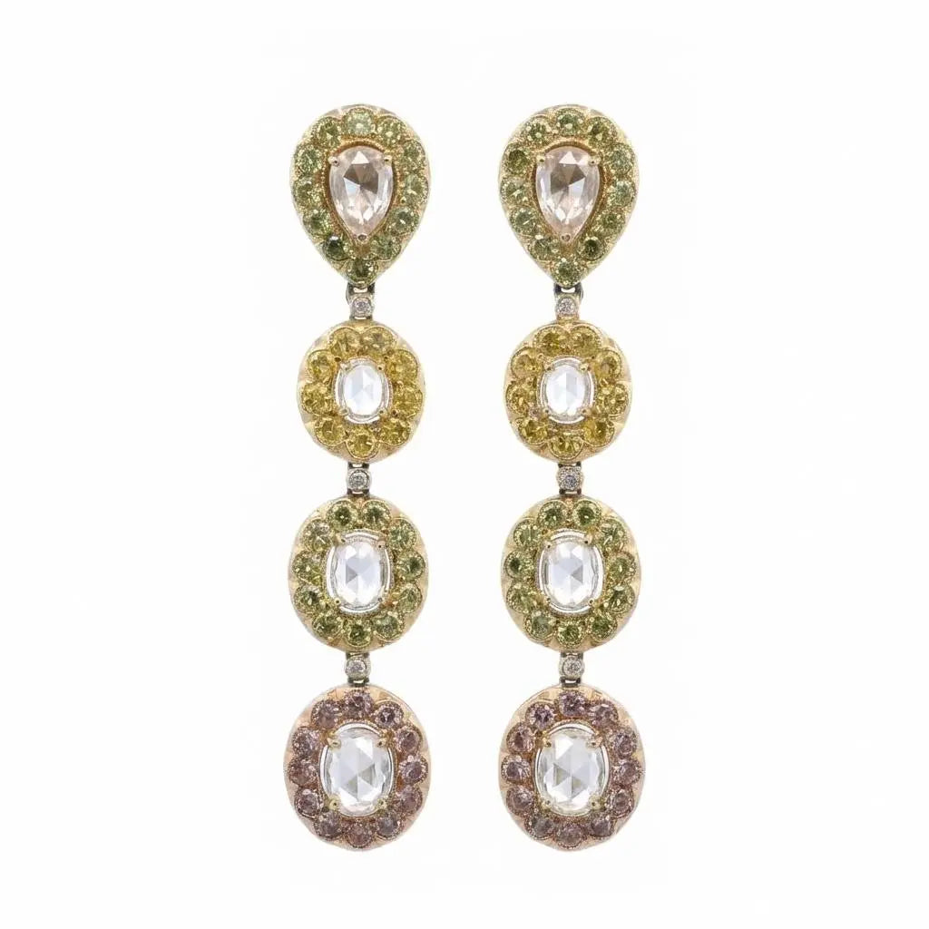 5.39ctw Oval/Pear Shaped Rose Cut Diamond