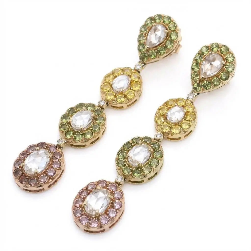 5.39ctw Oval/Pear Shaped Rose Cut Diamond