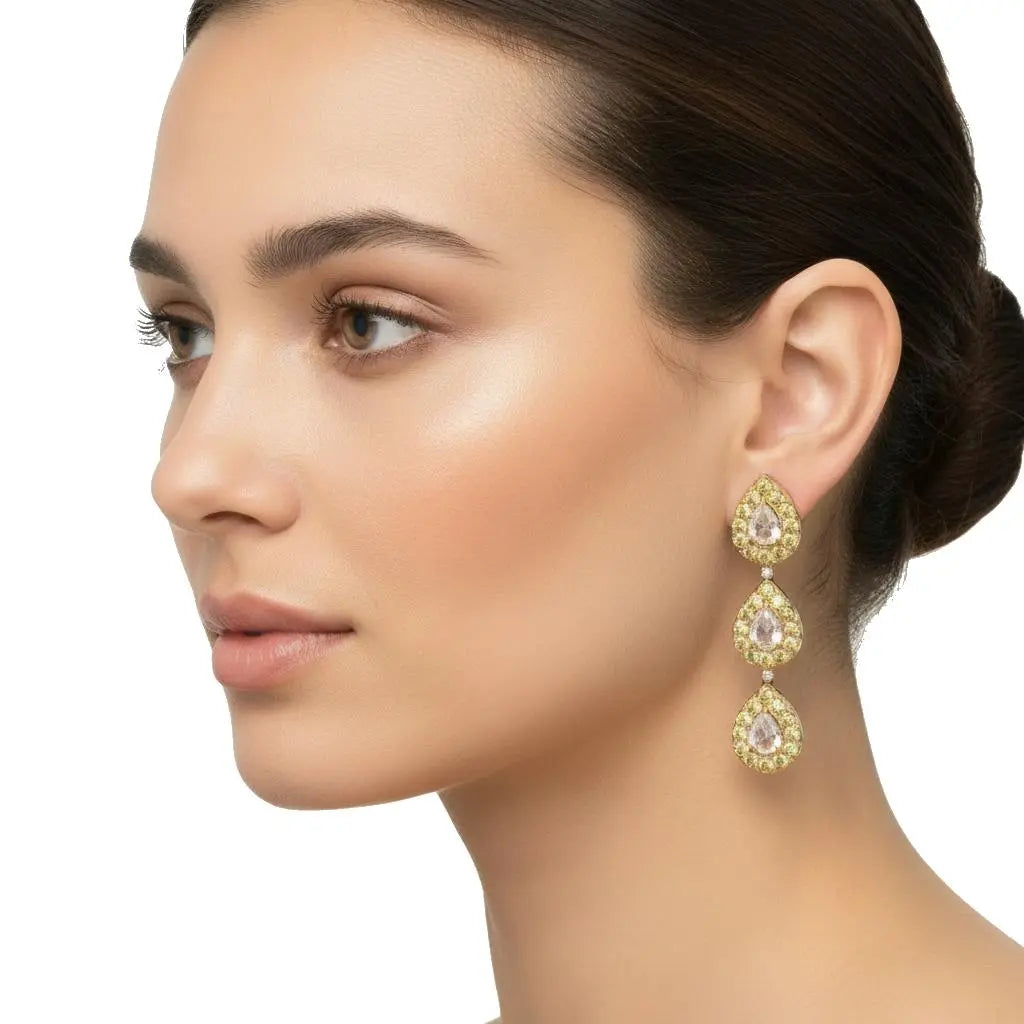 4.02ctw Pear Shaped Rose Cut Diamonds