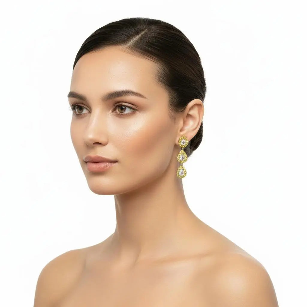 4.02ctw Pear Shaped Rose Cut Diamonds