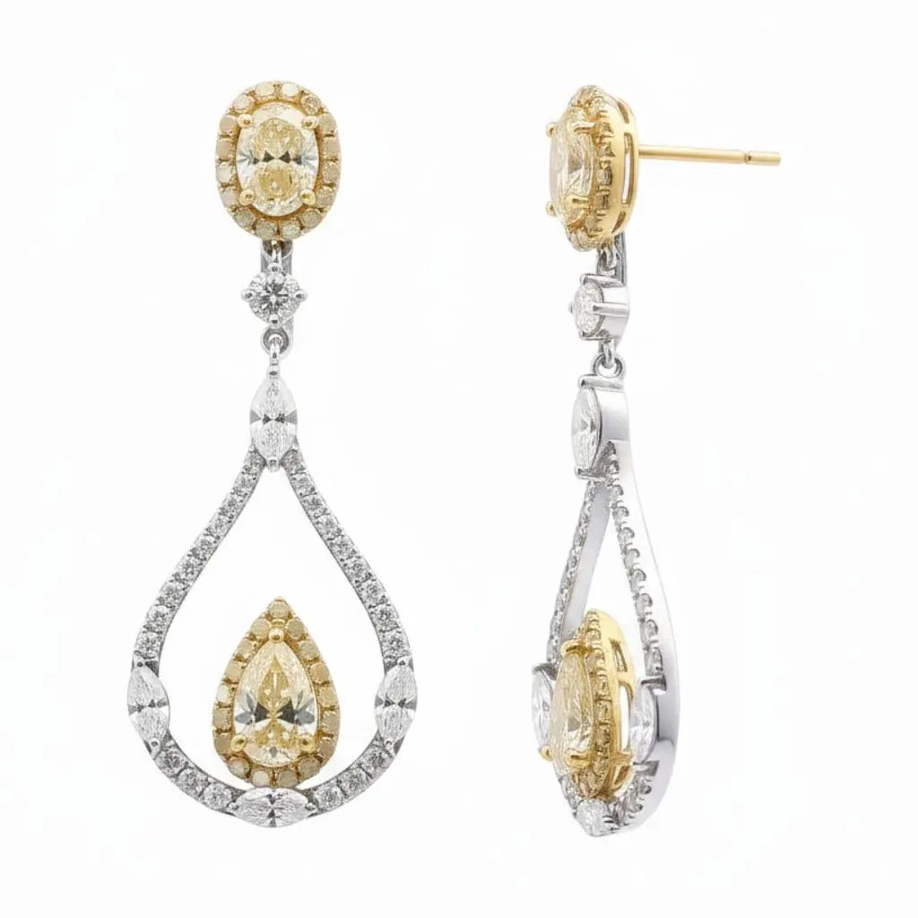 1.04ctw Pear Shaped Diamonds