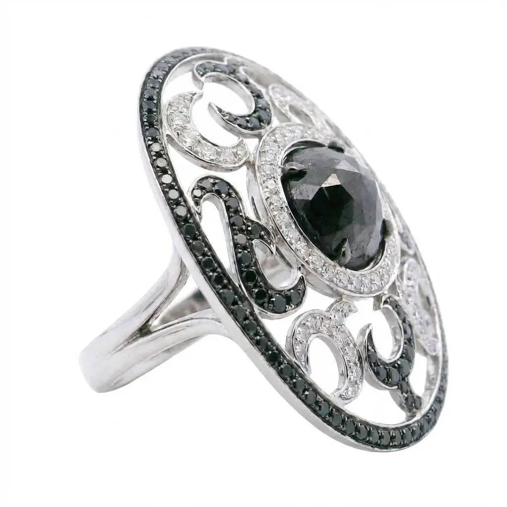 6.76ct Black Diamond Rose Cut