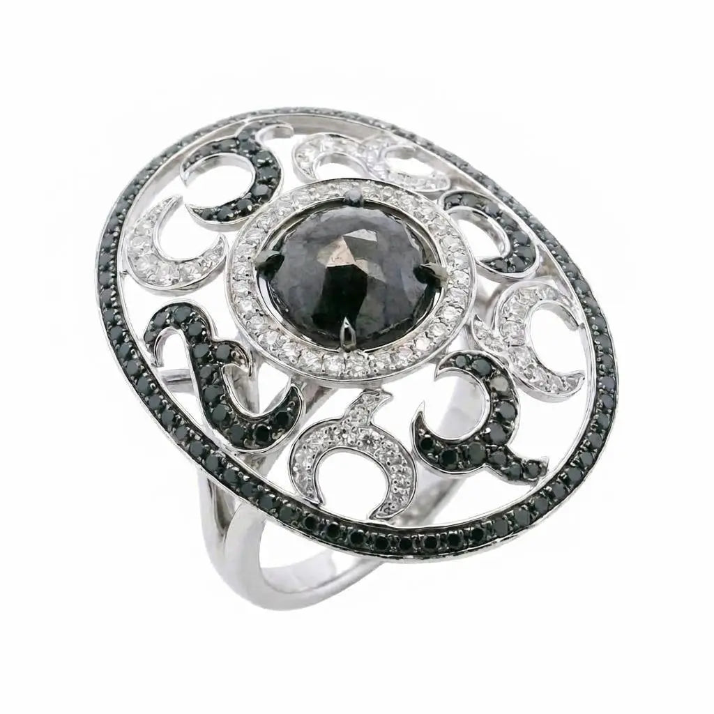 6.76ct Black Diamond Rose Cut