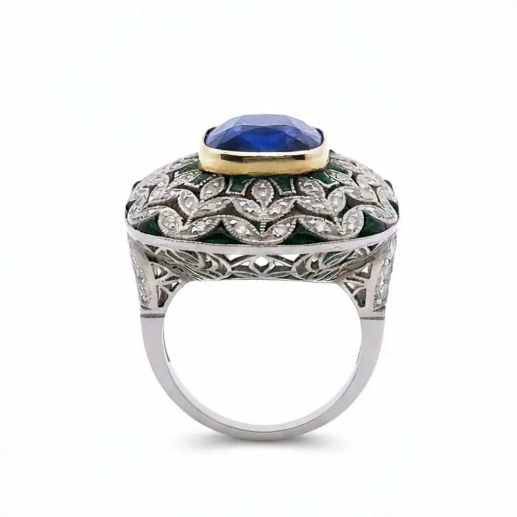 4.78ctw Cushion Cut Sapphire