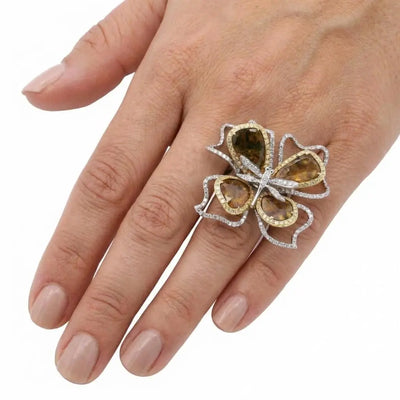 5.39ctw Yellow Diamond Slice