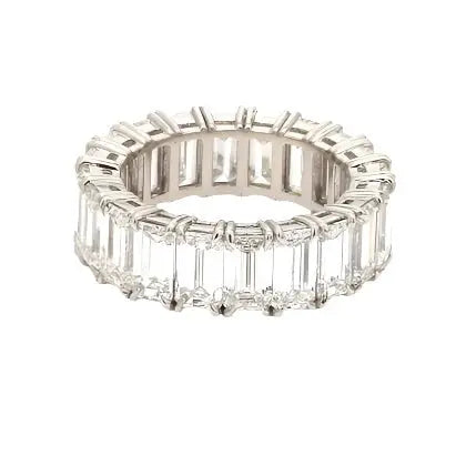 9.95ctw Emerald Cut Eternity Band