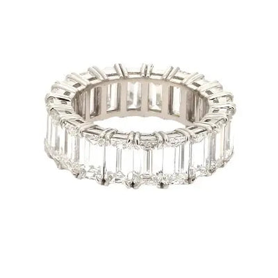 9.95ctw Emerald Cut Eternity Band