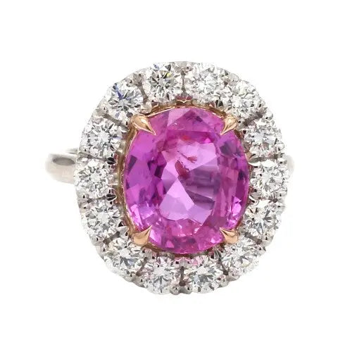 6.15ct Pink Sapphire Oval Ceylon No Heat AGL certified