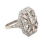 Platinum Estate 2.00ct Tapered Baguette Diamond Ring Sz. 7