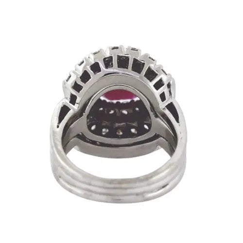 Blue Sapphire & Diamond Estate Ring Sz. 6.5